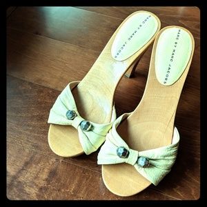 Marc by Marc Jacobs wooden sandals, size 36